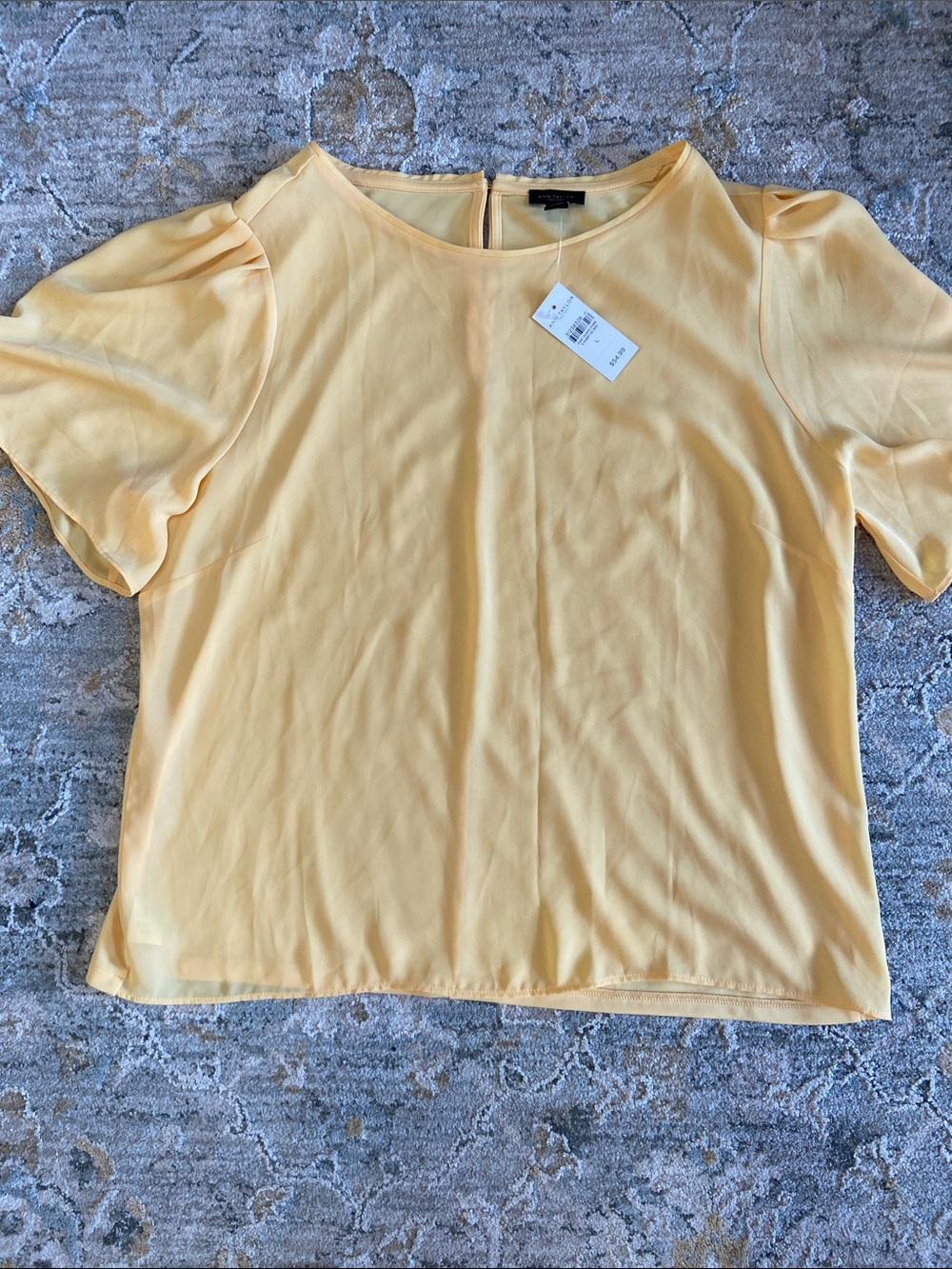 Ann Taylor Yellow Relaxed Blouse